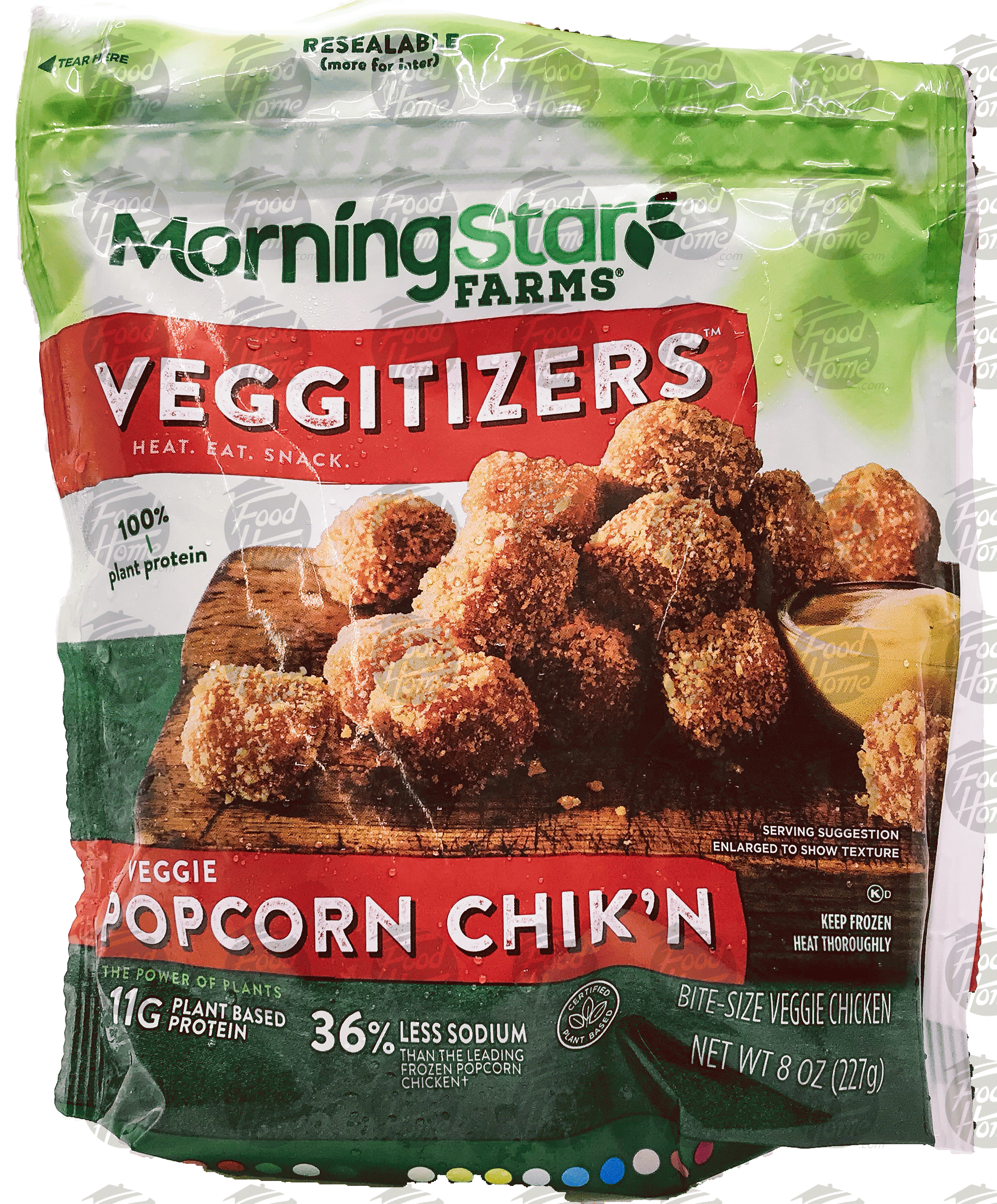 Morningstar Farms Veggitizers veggie popcorn chik'n, frozen bag Full-Size Picture